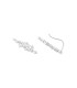 Contours lobes d'oreilles argent massif zirconium 